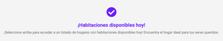 Muestra el acceso directo a las habitaciones disponibles.