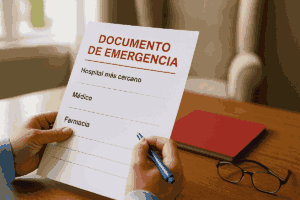 Importancia de tener un documento de emergencia para familiares en hogares de ancianos