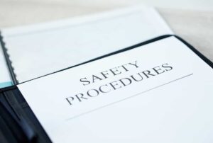 Documento con instrucciones y procedimientos de seguridad